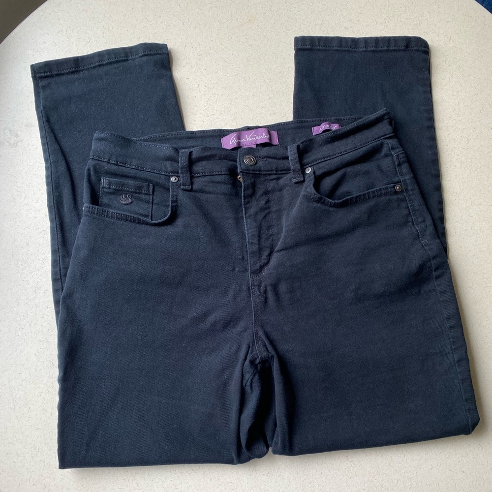 Gloria Vanderbilt (Amanda) Black Jeans for Women 12x29”